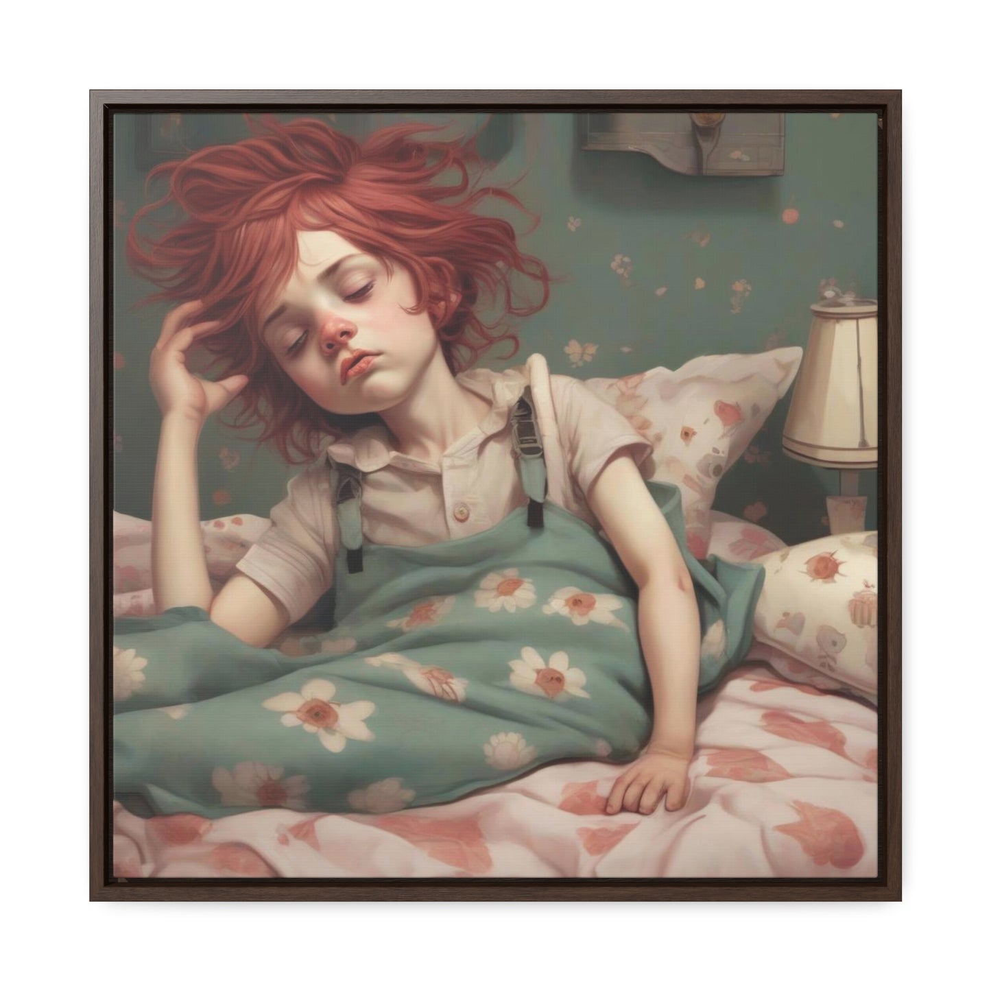 Falling Asleep (Gallery Canvas Wraps, Square Frame)